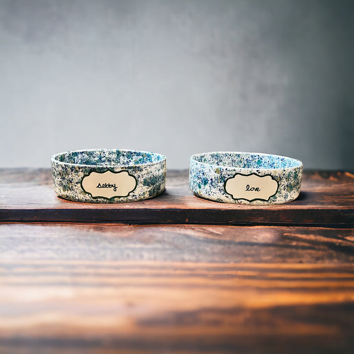 Hand-painted Custom Ceramic Dog Bowl