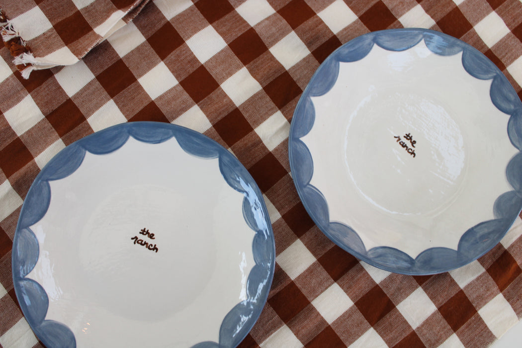 "the ranch" Hand-painted Plates/Set of Two
