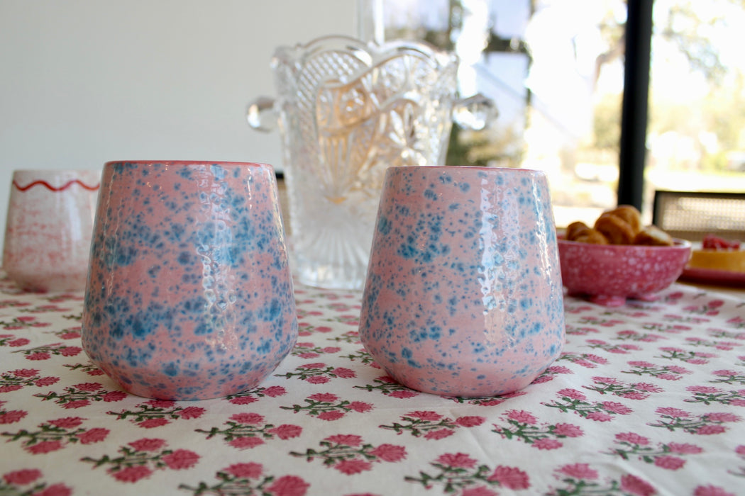 Hand-painted Vini Tumblers/Set of Two