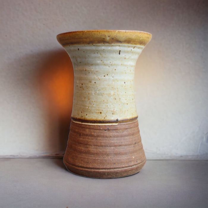 Flared Vintage Stoneware Vase
