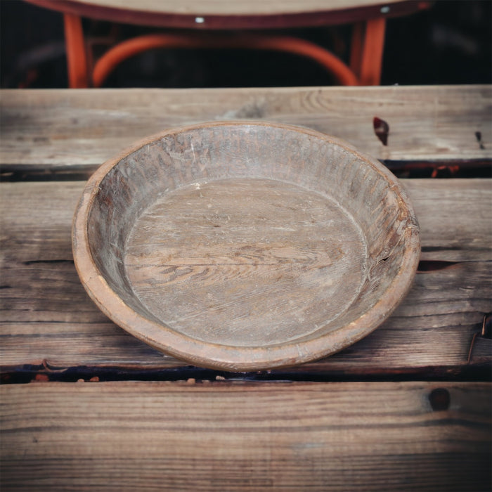 Vintage OLD Wood Statement Tray