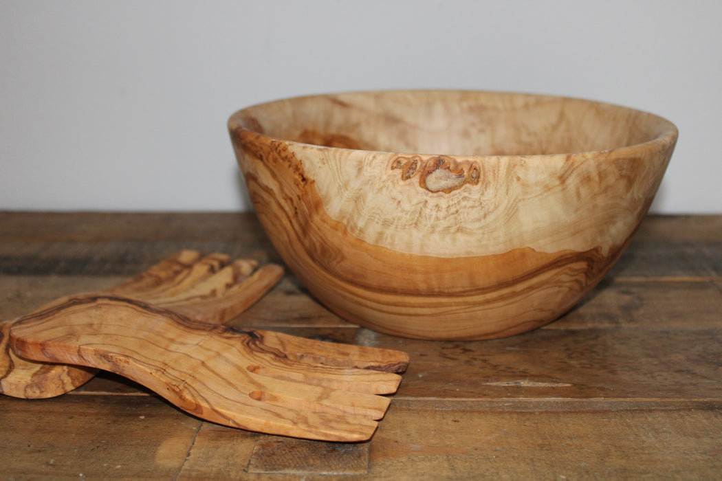 The Olive Wood Salad Bowl Collection