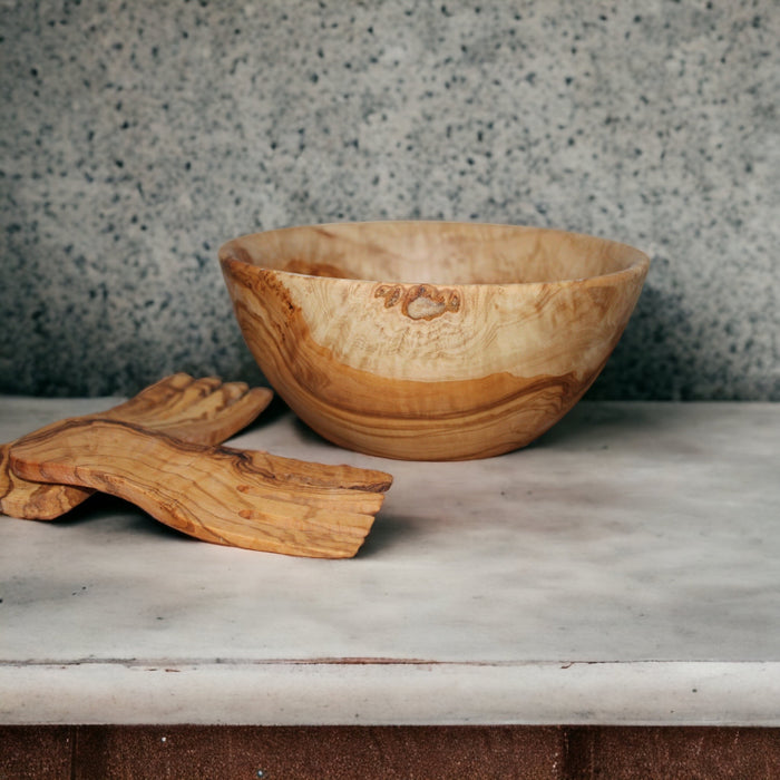 The Olive Wood Salad Bowl Collection