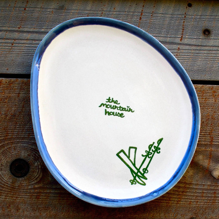 “the mountain house” Hand-painted Platter