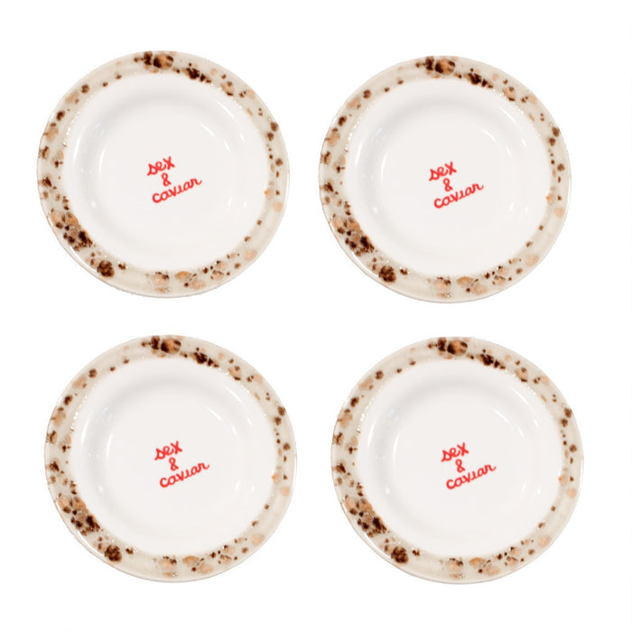 "sex and caviar" Tiny Plates/Collection of Four