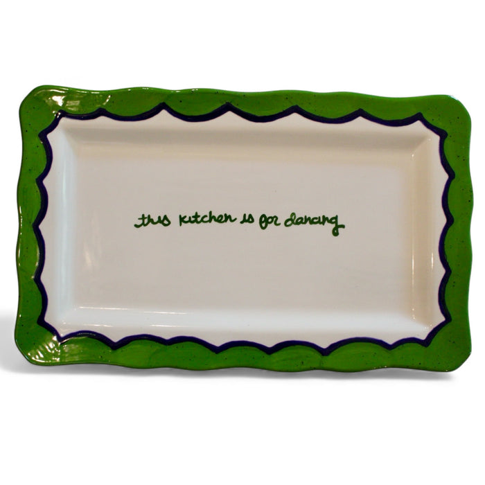 Hand-painted “this kitchen is for dancing” Tray