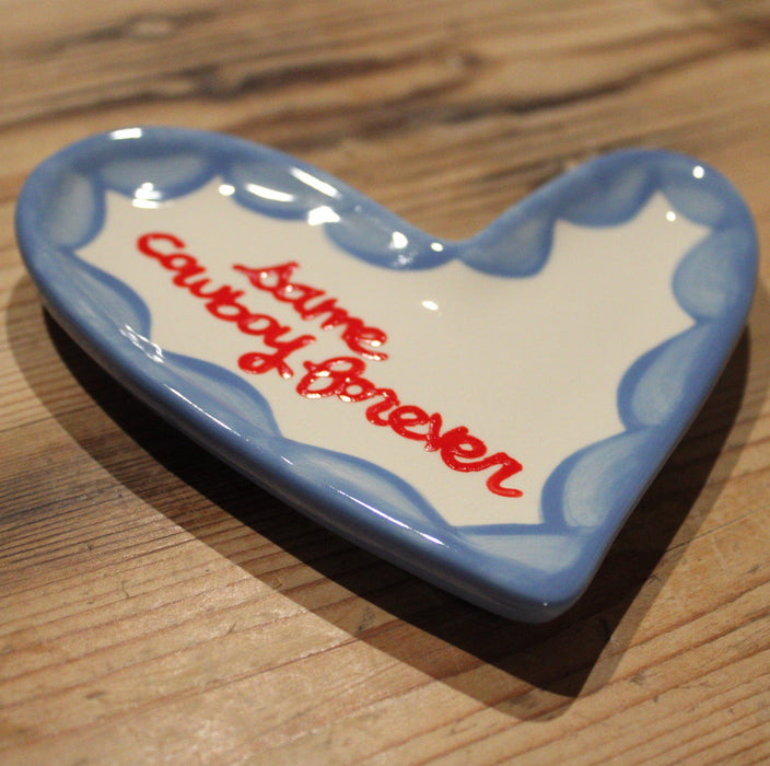 Hand-painted "same cowboy forever" Ring Dish