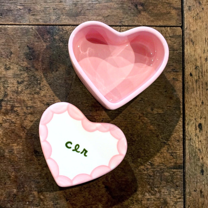 Custom Scalloped Heart Jewelry Box