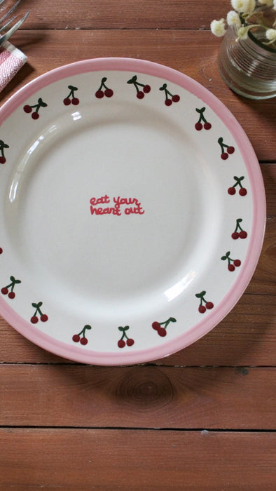 “eat your heart out” Hand-Painted Platter