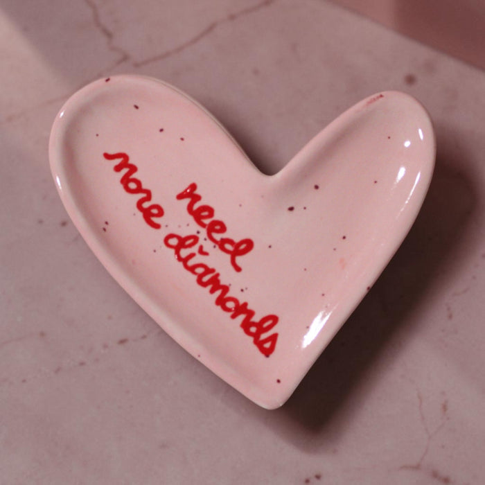 Hand-painted "need more diamonds" Ring Dish