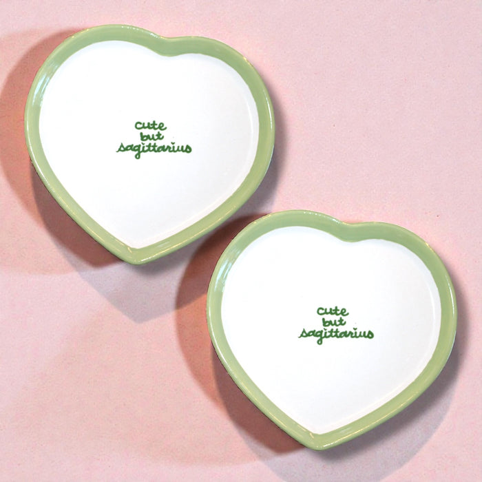 Hand-painted Zodiac Dinner Plates/Collection of Two