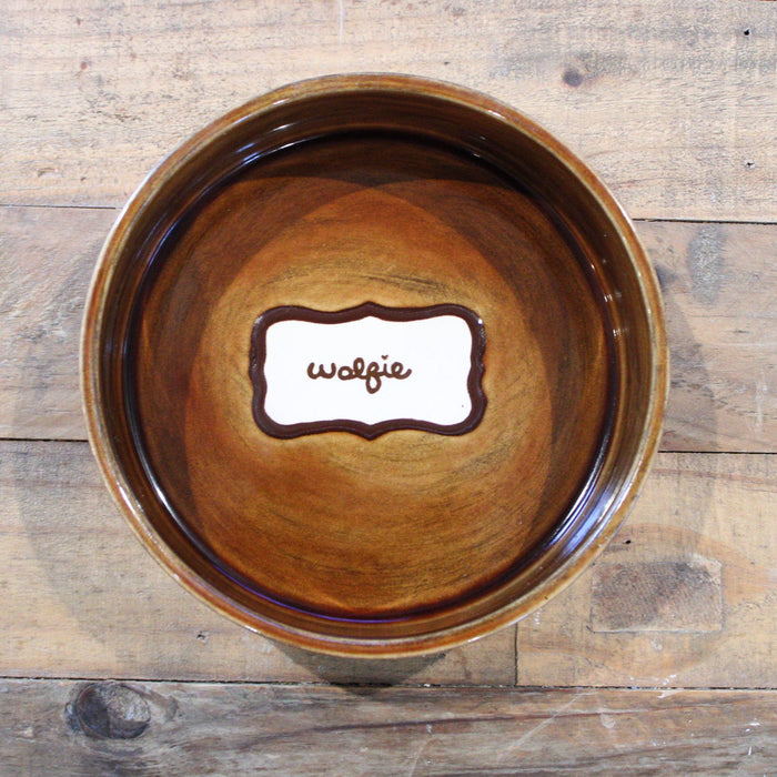 Hand-painted Custom Ceramic Dog Bowl