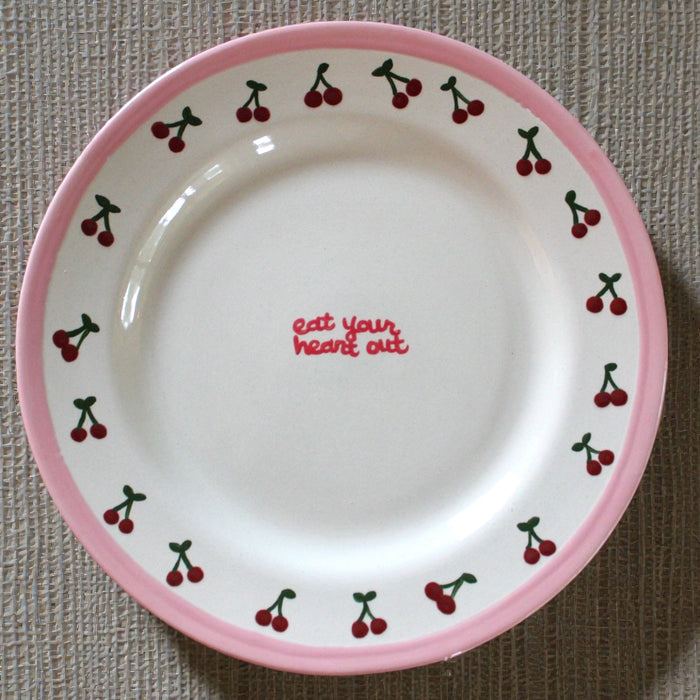 “eat your heart out” Hand-Painted Platter