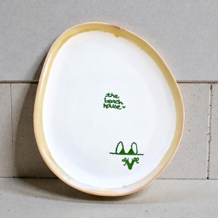 “the beach house” Hand-painted Platter