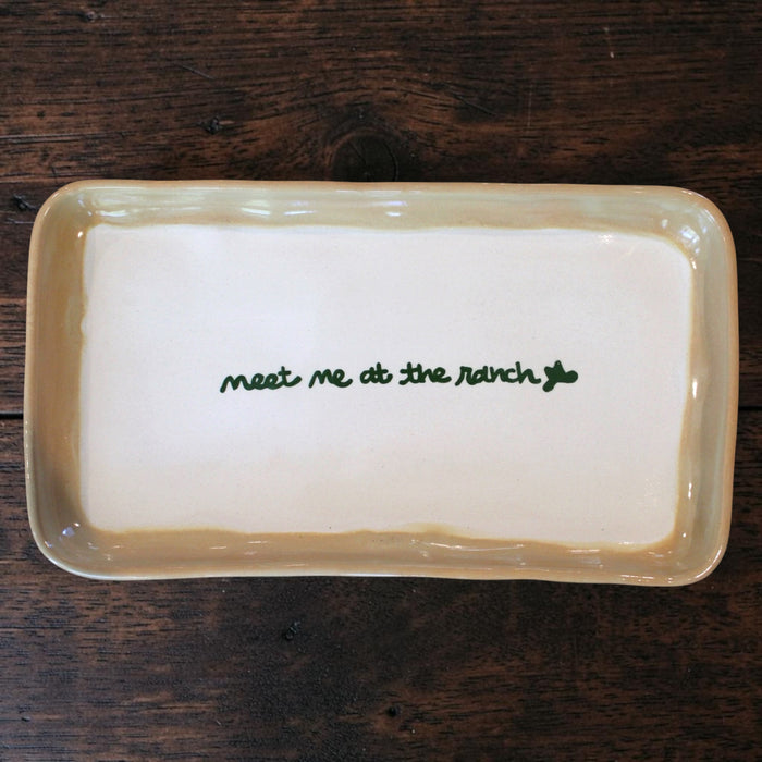 “meet me at the ranch” Thumb Print Tray