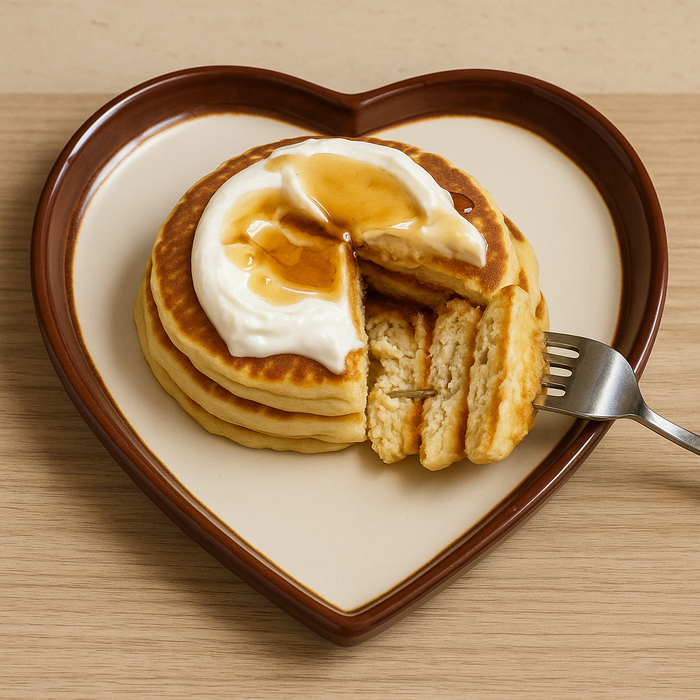 Hand-painted Heart Dinner Plates/Collection of Two