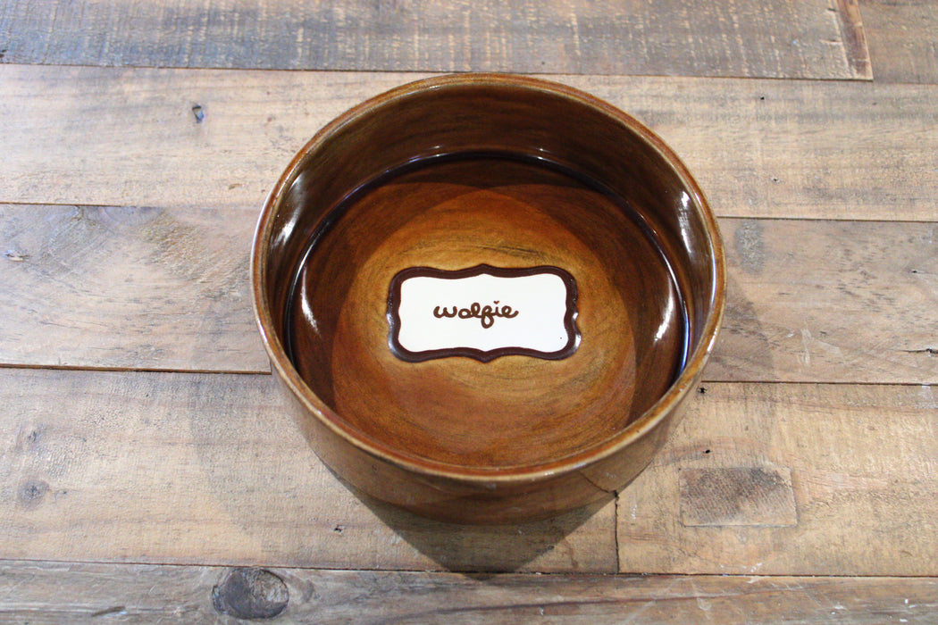 Hand-painted Custom Ceramic Dog Bowl