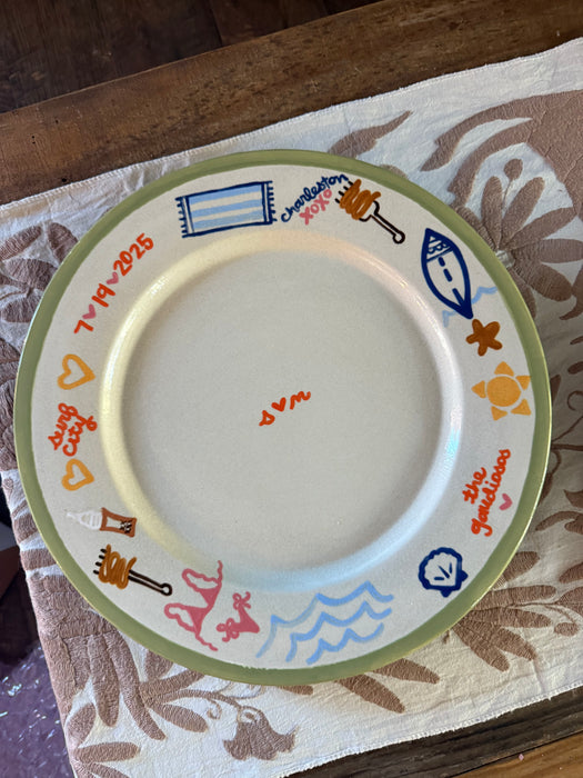 Hand-painted Custom Doodle Platter