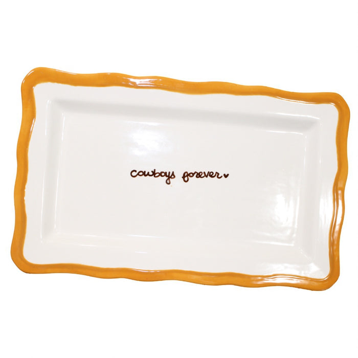 Hand-painted “cowboys forever” Tray