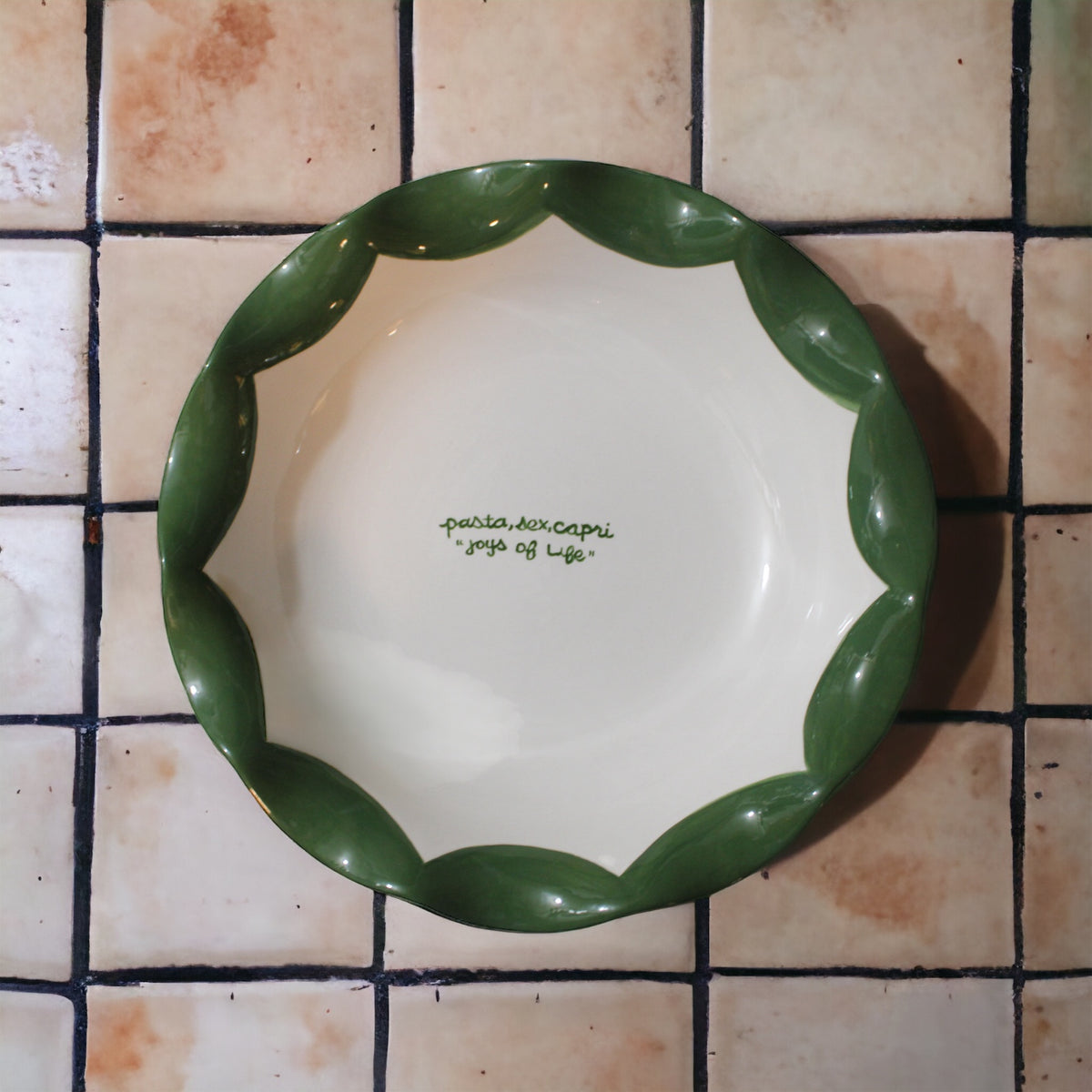 Scalloped Capri Pasta Bowl Caitlin Rounds Antiques