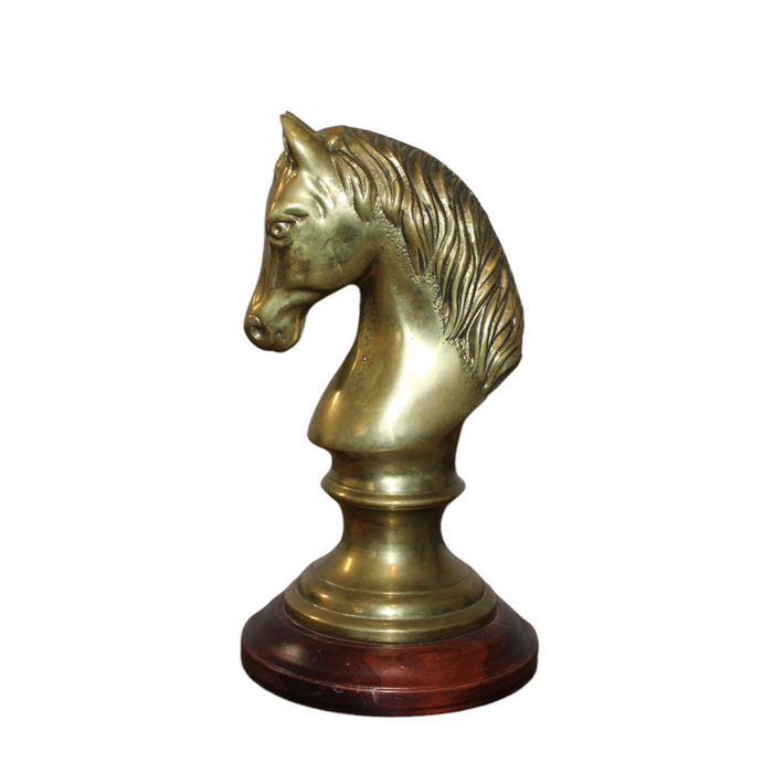 Vintage Solid Brass Horse Head– Caitlin Rounds Antiques